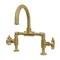 Kingston Brass Indstrl Style Wheel Handle Bridge Bathroom Faucet W/Pop-Up Drain, Brass KS2177RX - alternate 1